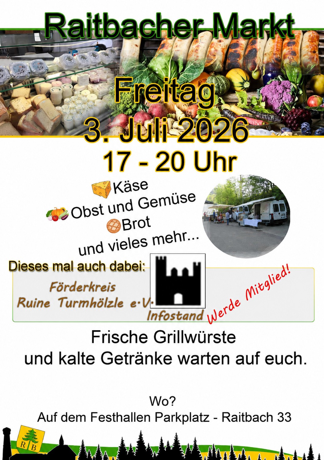 Plakat des Marktes am 4.7.2025 